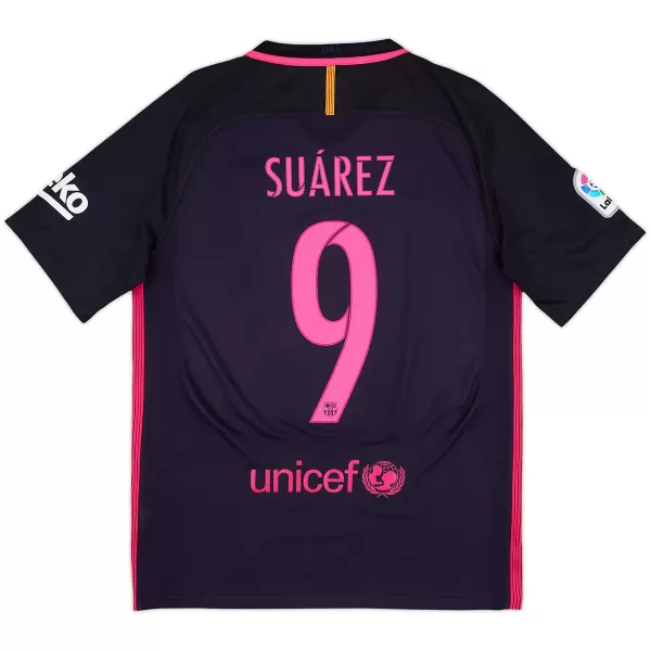 Suárez #9 Retro Barcelona Away Jersey 2016/17 - minejerseys