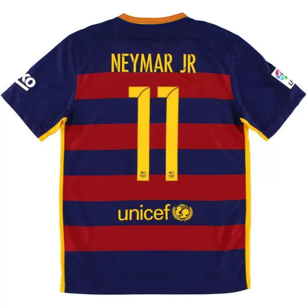 Neymar Jr #11 Retro Barcelona Home Jersey 2015/16 - minejerseys