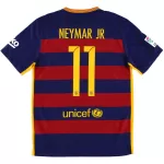 Neymar Jr #11 Retro Barcelona Home Jersey 2015/16 - minejerseys