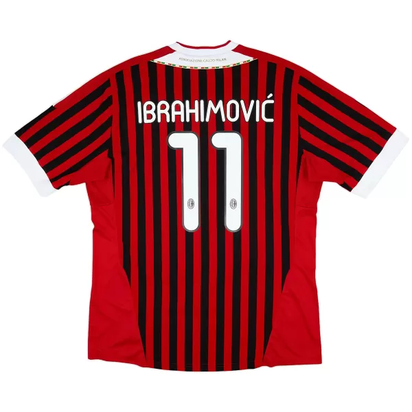 Ibrahimović #11 Retro AC Milan Home Jersey 2011/12 - minejerseys