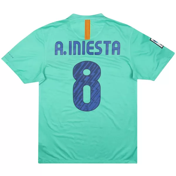 A.INIESTA #8 Retro Barcelona Away Jersey 2010/11 - minejerseys