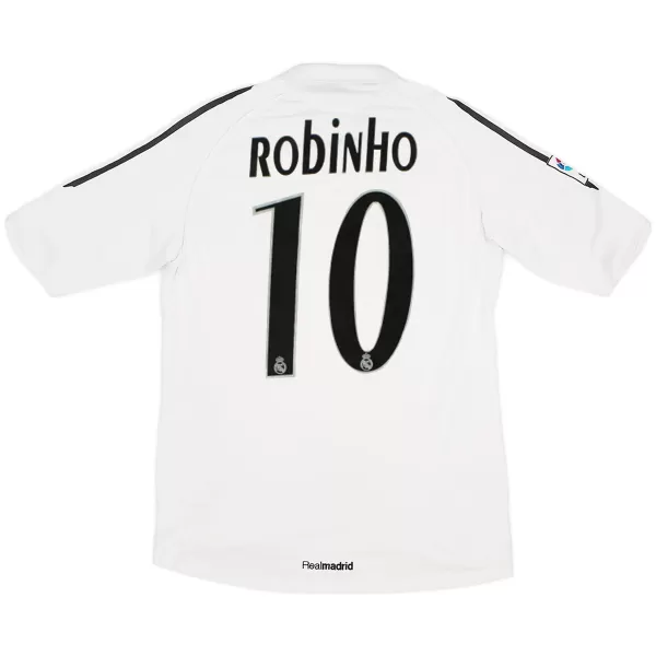 Robinho #10 Retro Real Madrid Home Jersey 2005/06 - minejerseys