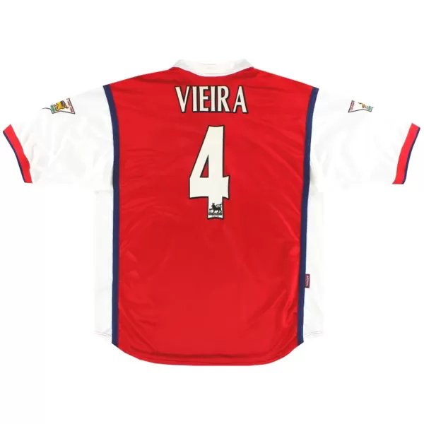 Vieira #4 Retro Arsenal Home Jersey 1998/99 - minejerseys