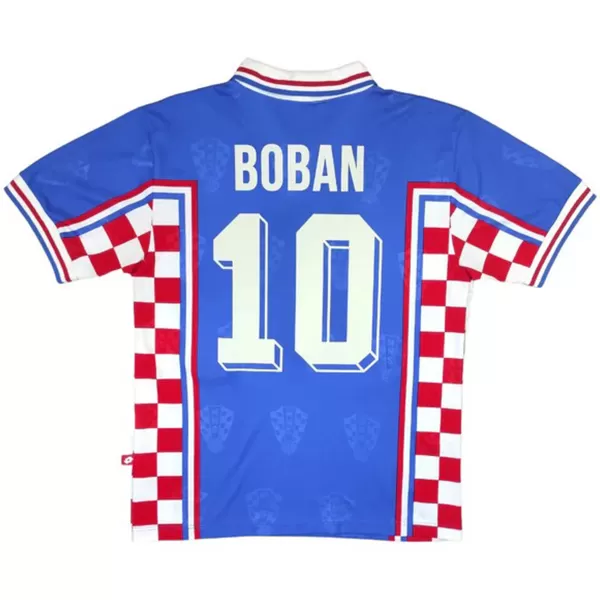 Boban #10 Retro Croatia Away Jersey World Cup 1998 - minejerseys