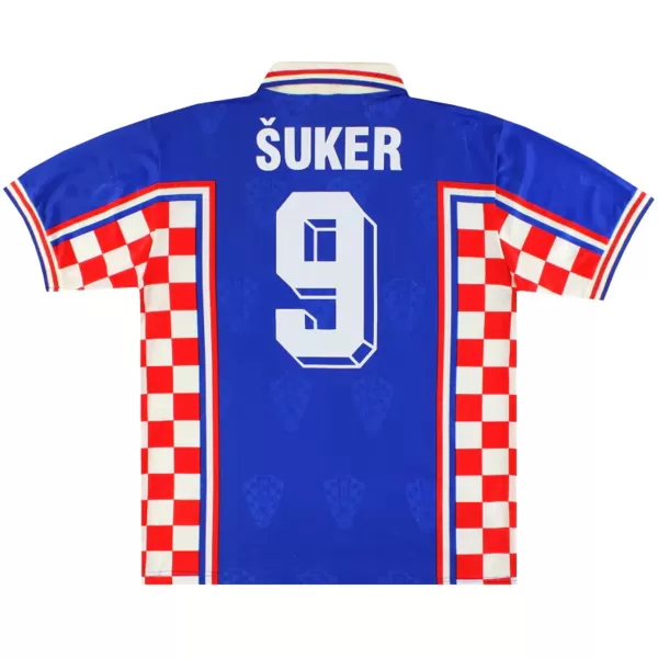 Šuker #9 Retro Croatia Away Jersey World Cup 1998 - minejerseys