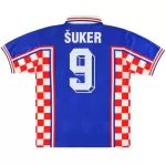 Šuker #9 Retro Croatia Away Jersey World Cup 1998 - minejerseys