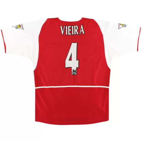 Vieira #4 Retro Arsenal Home Jersey 2002/04 - minejerseys