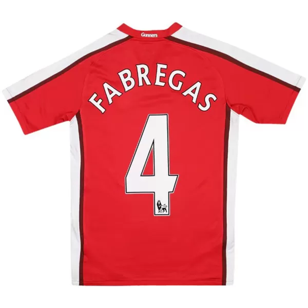 Fabregas #4 Retro Arsenal Home Jersey 2008/10 - minejerseys