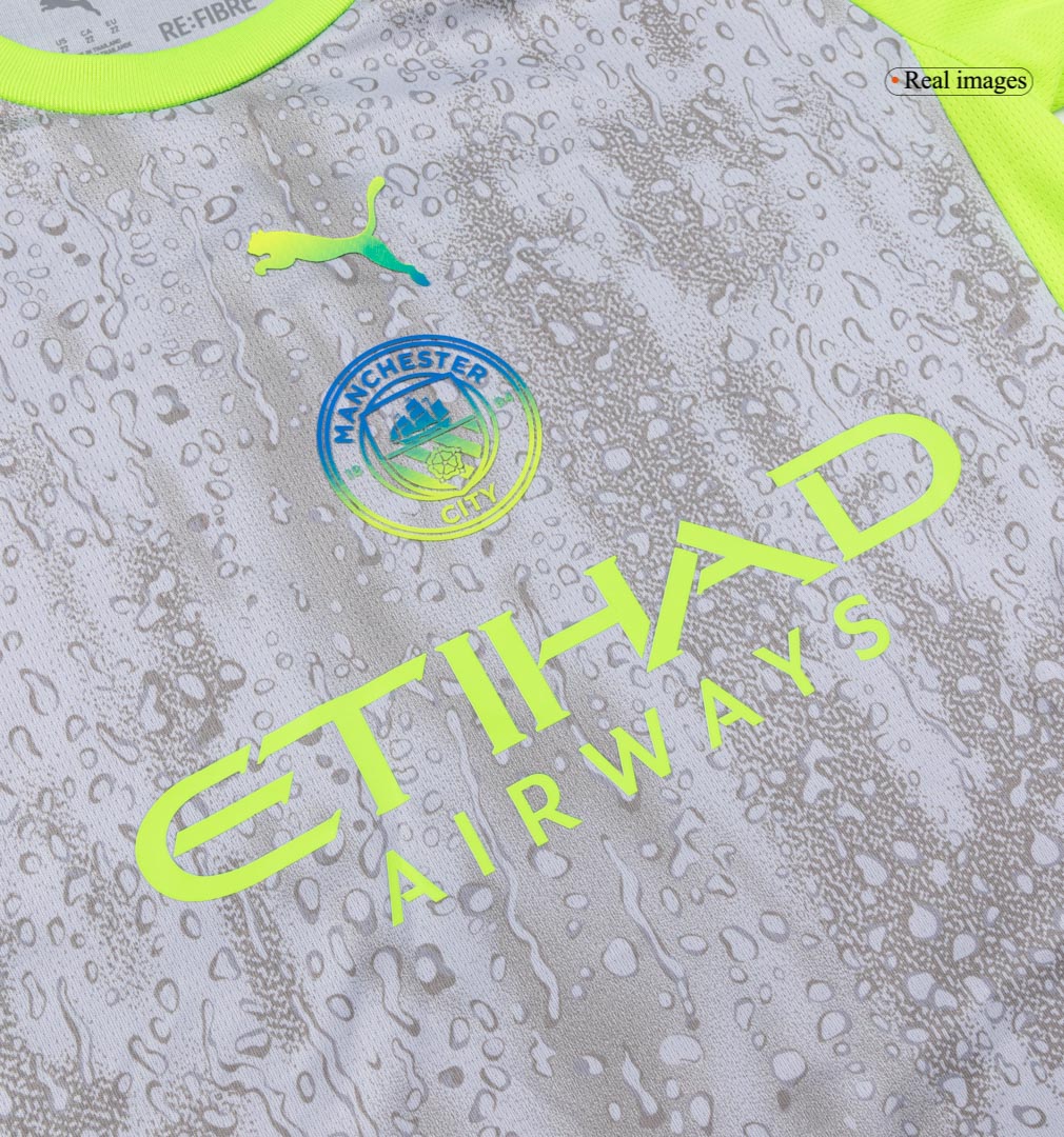 Kids Manchester City Third Jersey Full Kit 2025/26 Kids Manchester City Third Jersey Full Kit 2025/26