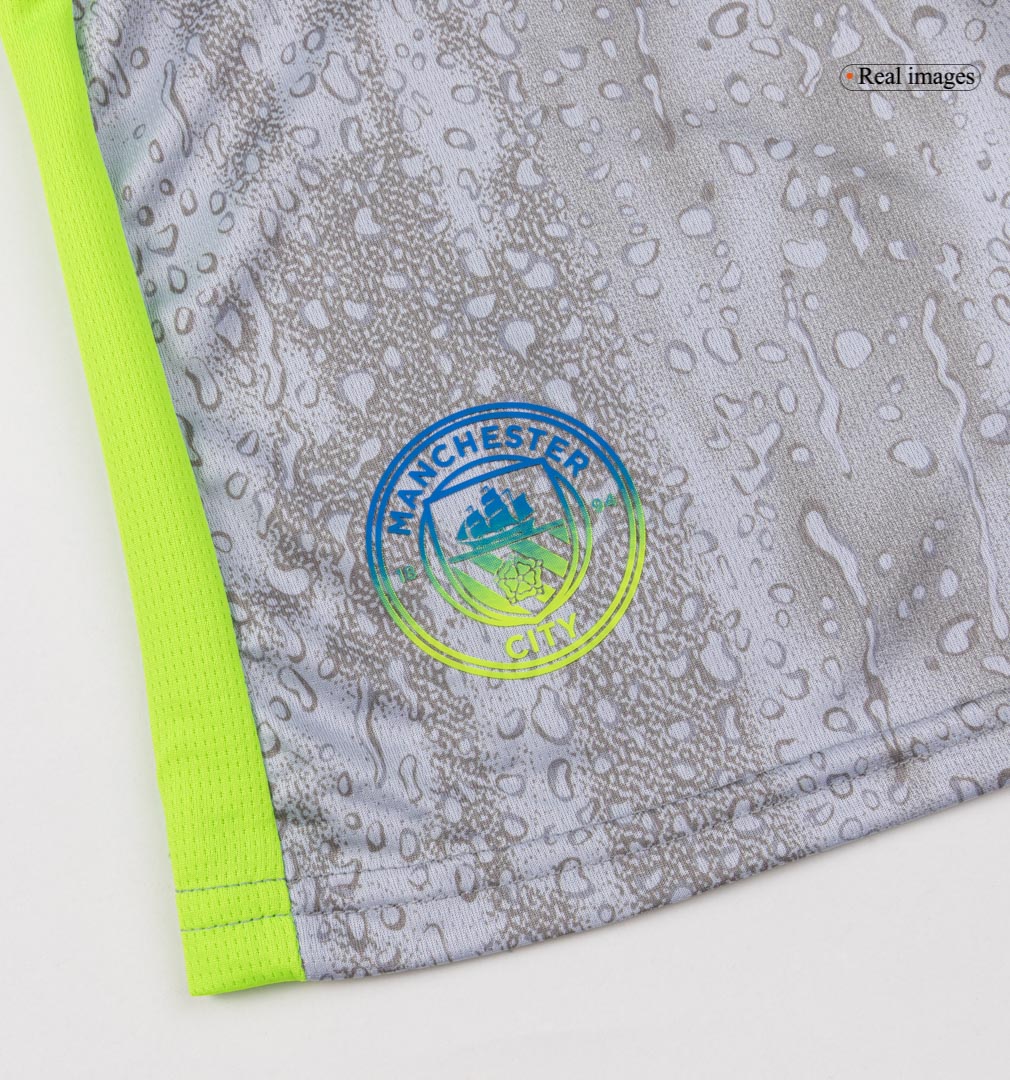 Kids Manchester City Third Jersey Full Kit 2025/26 Kids Manchester City Third Jersey Full Kit 2025/26