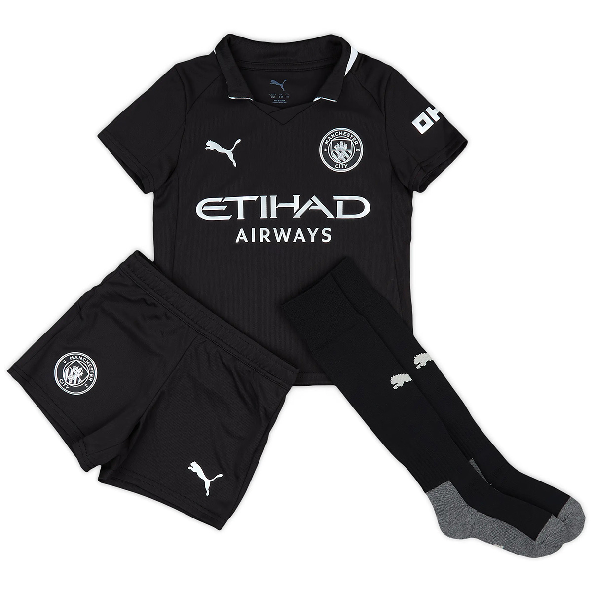 Kids Manchester City Away Jersey Full Kit 2025/26