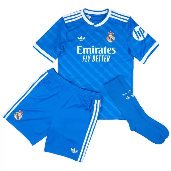 Kids Real Madrid Third Jersey Full Kit 2025/26 - minejerseys