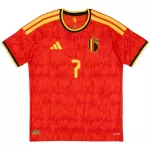 De Bruyne #7 Belgium Home Match Jersey Player Version World Cup 2026 - minejerseys