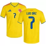 Luis Díaz #7 Colombia Home Match Jersey Player Version World Cup 2026 - minejerseys