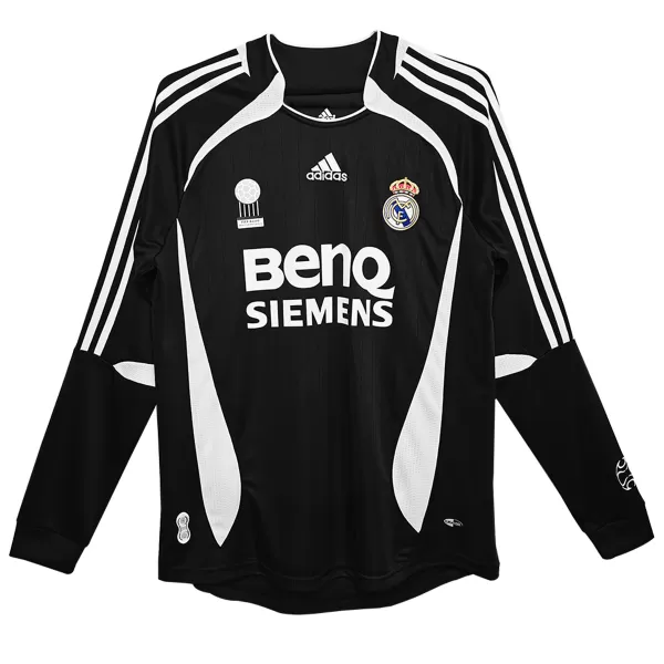 Retro Real Madrid Away Long Sleeve Jersey 2006/07 - minejerseys