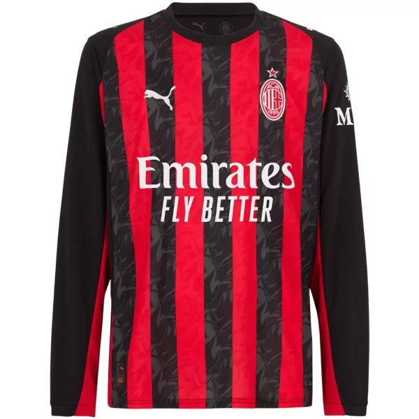 AC Milan Home Long Sleeve Jersey 2025/26 - minejerseys