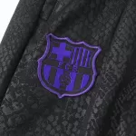 Barcelona Zipper Sweatshirt Kit(Top+Pants) Black 2025/26 - minejerseys