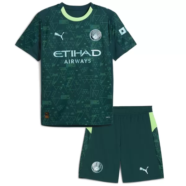 Kids Manchester City EA Sport Fourth Jersey Kit 2025/26 - minejerseys