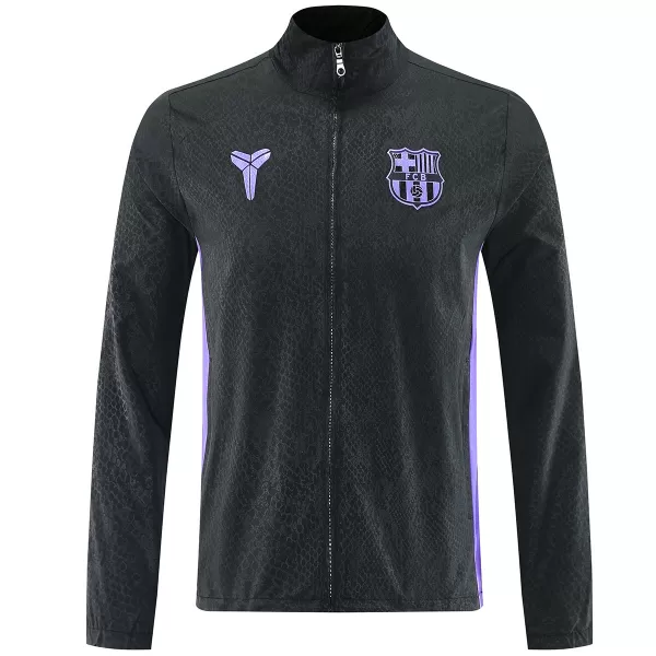 Barcelona x Kobe Bryant Windbreaker Jacket Black 2025/26 - minejerseys