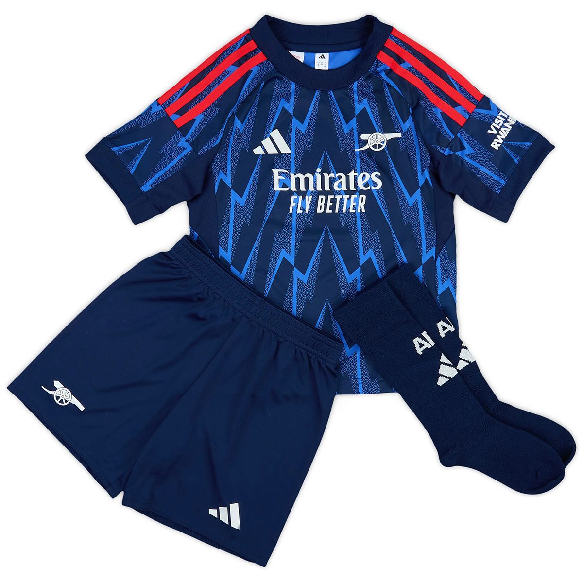 Kids Arsenal Away Jersey Full Kit 2025/26