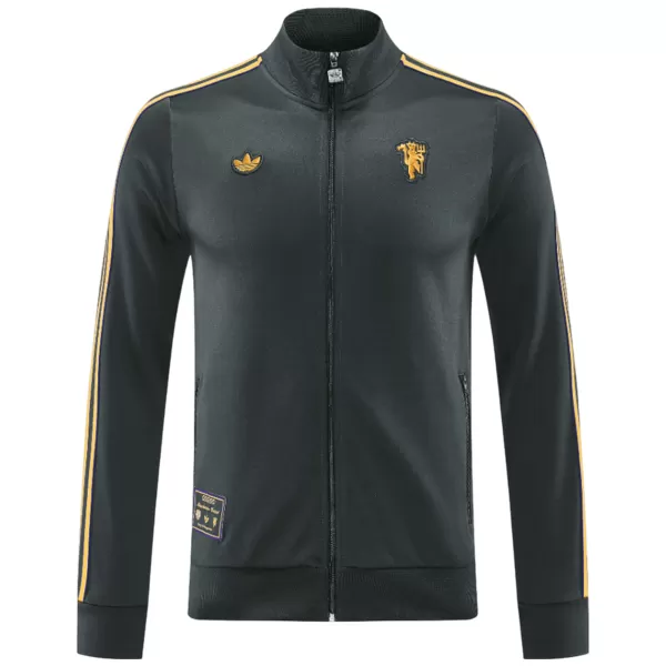 Manchester United Anthem Jacket Black 2025/26 - minejerseys