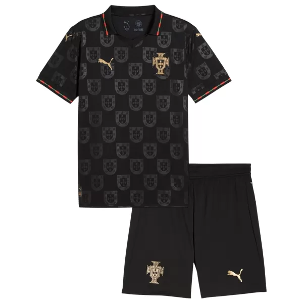 Kids Portugal 'Black Panther' Special Edition Jersey Kit 2026 - minejerseys
