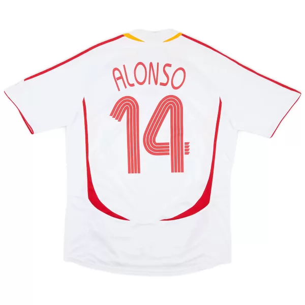 Alonso #14 Retro Spain Away Jersey World Cup 2006 - minejerseys
