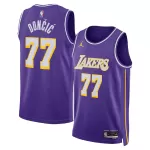 Unisex Los Angeles Lakers Luka Dončić #77 Purple Swingman Jersey - Statement Edition - minejerseys