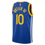 Unisex Golden State Warriors Jimmy Butler #10 Blue Swingman Jersey - Icon Edition - minejerseys