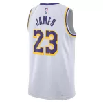 Unisex Los Angeles Lakers LeBron James #23 White Swingman Jersey - Association Edition - minejerseys