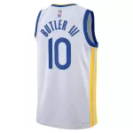 Unisex Golden State Warriors Jimmy Butler #10 White Swingman Jersey - Association Edition - minejerseys