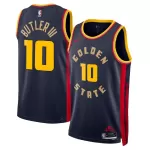Unisex Golden State Warriors Jimmy Butler #10 Navy Swingman Jersey - City Edition - minejerseys