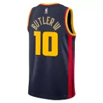 Unisex Golden State Warriors Jimmy Butler #10 Navy Swingman Jersey - City Edition - minejerseys