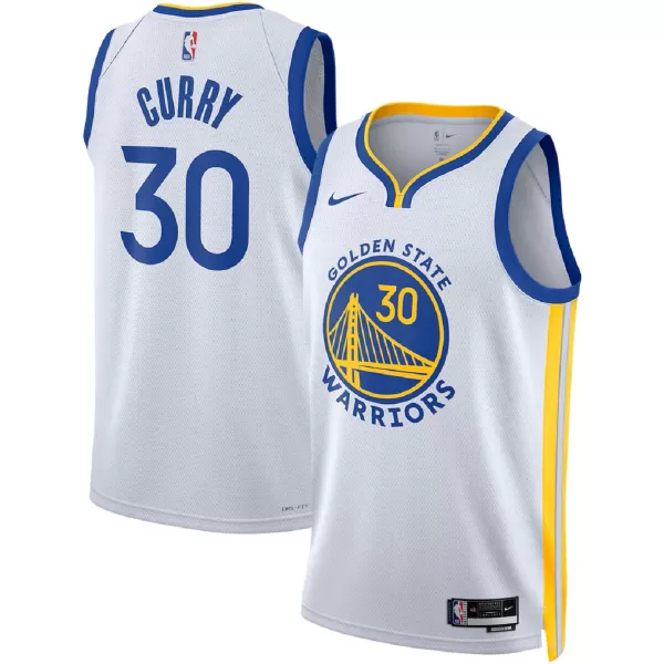 Youth Golden State Warriors Stephen Curry #30 White Swingman Jersey - Association Edition - minejerseys
