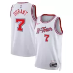 Unisex Houston Rockets Kevin Durant #7 White Swingman Jersey 2025/26 - City Edition - minejerseys