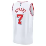 Unisex Houston Rockets Kevin Durant #7 White Swingman Jersey 2025/26 - City Edition - minejerseys