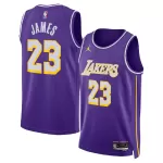 Unisex Los Angeles Lakers LeBron James #23 Purple Swingman Jersey - Statement Edition - minejerseys