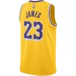 Unisex Los Angeles Lakers LeBron James #23 Gold Swingman Jersey - Icon Edition - minejerseys