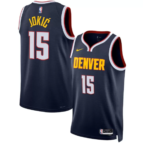 Unisex Denver Nuggets Nikola Jokić #15 Navy Swingman Jersey - Icon Edition - minejerseys