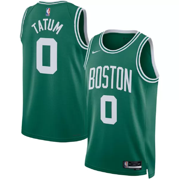 Men's Boston Celtics Jayson Tatum #0 Green Swingman Jersey - Icon Edition - minejerseys