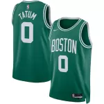 Unisex Boston Celtics Jayson Tatum #0 Green Swingman Jersey - Icon Edition - minejerseys