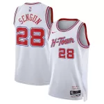 Unisex Houston Rockets Alperen Şengün #28 White Swingman Jersey 2025/26 - City Edition - minejerseys