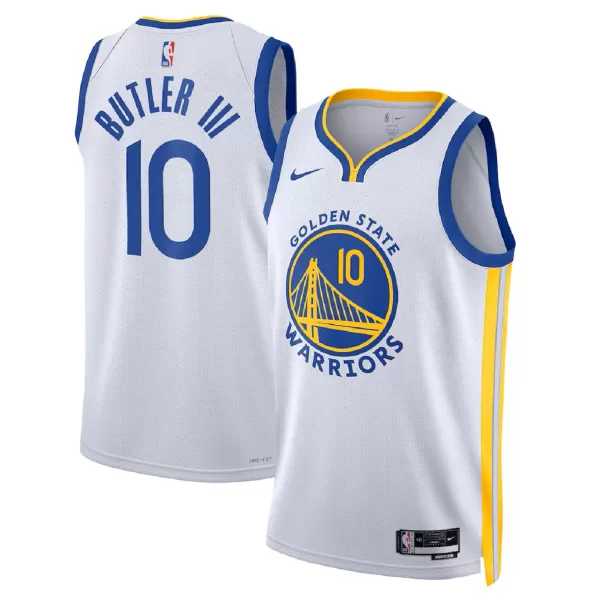 Men's Golden State Warriors Jimmy Butler #10 White Swingman Jersey - Association Edition - minejerseys