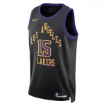 Unisex Los Angeles Lakers Austin Reaves #15 Black Swingman Jersey 2025/26 - City Edition - minejerseys