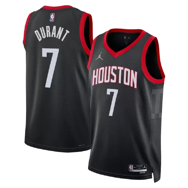 Unisex Houston Rockets Kevin Durant #7 Black Swingman Jersey - Statement Edition - minejerseys
