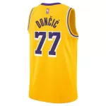 Unisex Los Angeles Lakers Luka Dončić #77 Nike Gold Swingman Jersey - Icon Edition - minejerseys