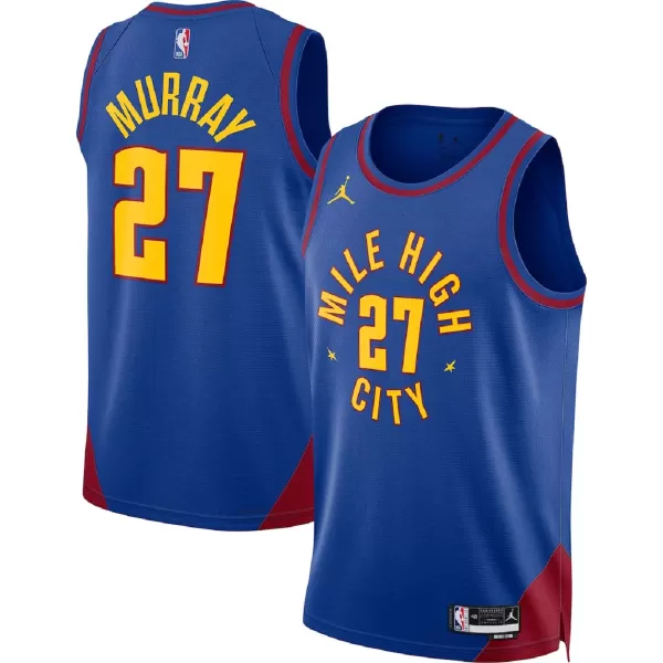 Unisex Denver Nuggets Jamal Murray #27 Blue Swingman Jersey - Statement Edition - minejerseys