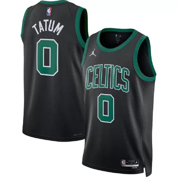 Men's Boston Celtics Jayson Tatum #0 Black Swingman Jersey - Statement Edition - minejerseys