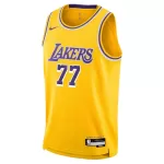 Unisex Los Angeles Lakers Luka Dončić #77 Nike Gold Swingman Jersey - Icon Edition - minejerseys