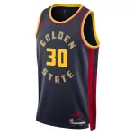 Unisex Golden State Warriors Stephen Curry #30 Navy Swingman Jersey - City Edition - minejerseys